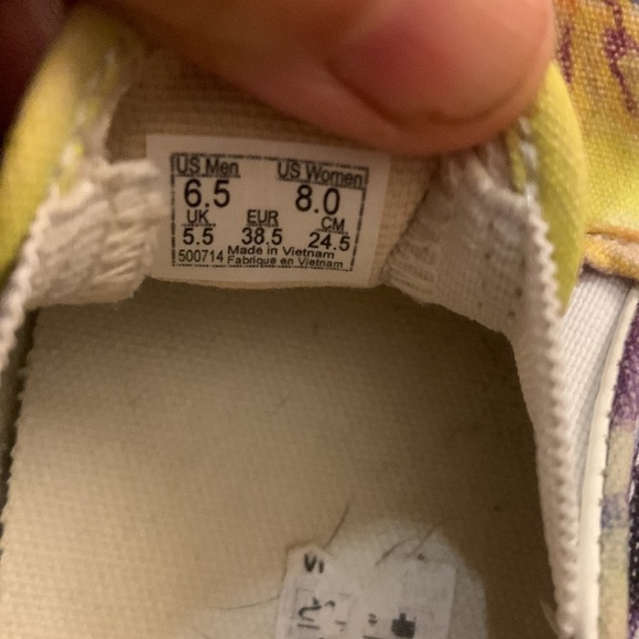 Vans Classic Slip on Washed Tie Dye Shoes Sneakers sz 8 - Picture 2 of 6